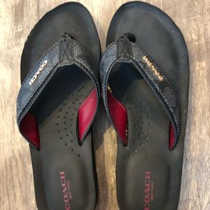 Coach flip flops